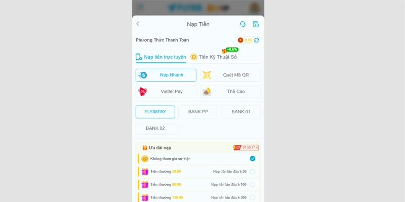 FLY88 ⭐️ Link Vào Nhà Cái FLY88.COM | Đăng Ký FLY 88 +58K 14 Chính sách nạp rút Fly88 thần tốc tiện lợi cho hội viên
