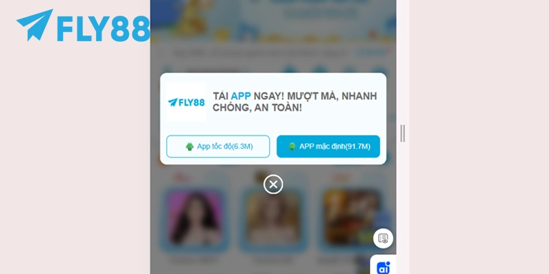 Tải App FLY88 Siêu Tốc Với 3 Lưu Ý Giúp Bạn Tránh Sự Cố 10 Chọn mục tải app và tải file FLY88 về Android
